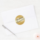 50e bruiloft Jubileum Goudgetinte Sticker (Envelop)