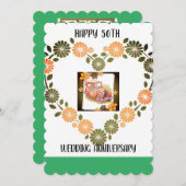 50e bruiloft  Jubileum Kaart (Voorkant / Achterkant)