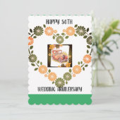 50e bruiloft  Jubileum Kaart (Staand voorkant)