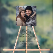 50e bruiloft Jubileum Keepomwille Acryl Bord (Neutraal)