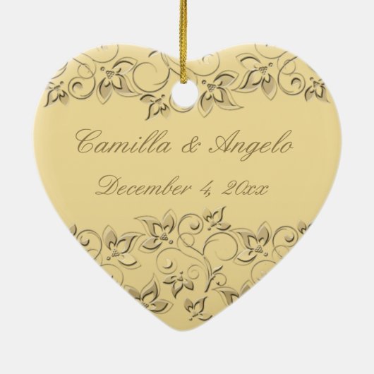 50e bruiloft Jubileum Keepomwille Ornament (Achterkant)