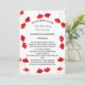 50e bruiloft Jubileum Poppies Bloemen Rustiek Kaart (Staand voorkant)