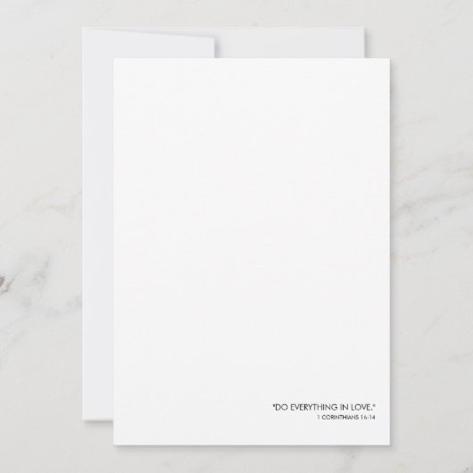 50e bruiloft Jubileum uitnodiging minimalistisch (Achterkant)