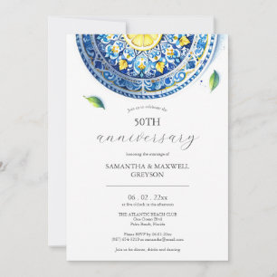 50e bruiloft Jubileum uitnodigingen Alfresco