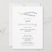 50e bruiloft Jubileum uitnodigingen lavendel