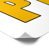 50e Cadeau van de geboorte Poster (Hoek)