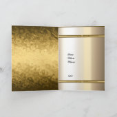 50e carte d'anniversaire d'or 50e anniversaire (Intérieur)