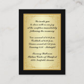 50e carte de boîtier pour rouleaux floraux d'or no (Dos)