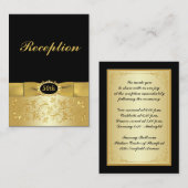 50e carte de boîtier pour rouleaux floraux d'or no (Devant / Derrière)