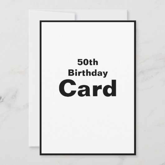 50e Dertigste 50 50 50-0 Kaart op zaterdag (Voorkant)