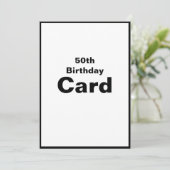 50e Dertigste 50 50 50-0 Kaart op zaterdag (Staand voorkant)