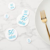 50e en Fabulous Birthday Confetti
