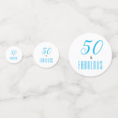 50e et fabuleux Confetti anniversaire (Devant)