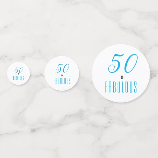 50e et fabuleux Confetti anniversaire (Devant)