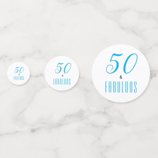 50e et fabuleux Confetti anniversaire (Derrière)