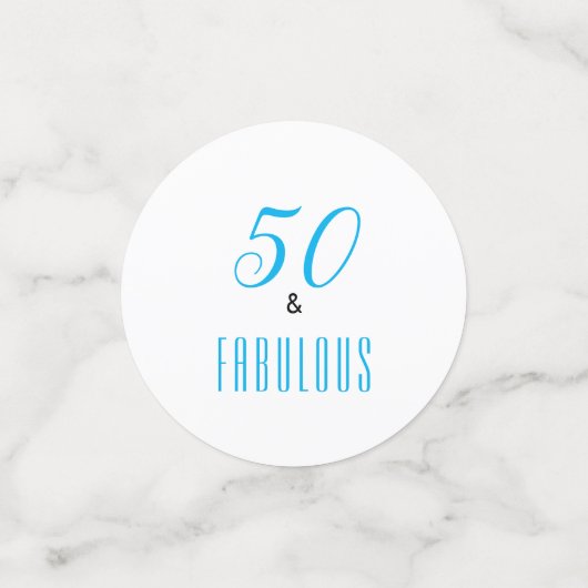 50e et fabuleux Confetti anniversaire (Petit recto)