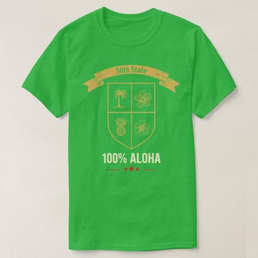 50e État 100 Aloha TShirt (Design devant)