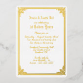 50e Faire-part de mariage d'or (Recto)