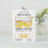 50e fête d'anniversaire de la bière Invitation de  (Debout devant)