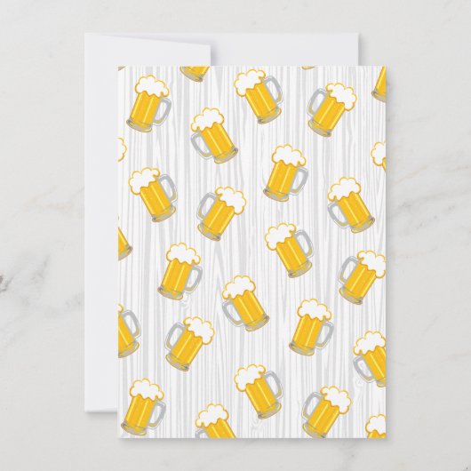 50e fête d'anniversaire de la bière Invitation de  (Dos)