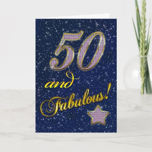 50e fête d'anniversaire Invitation (Devant)