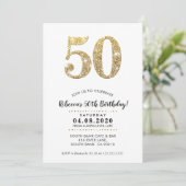 50E FÊTE D'ANNIVERSAIRE INVITATION parties scintil (Debout devant)