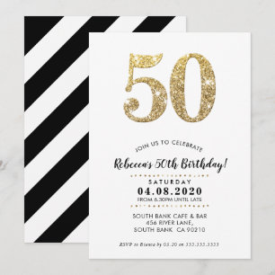 50E FÊTE D'ANNIVERSAIRE INVITATION parties scintil
