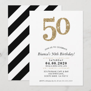 50E FÊTE D'ANNIVERSAIRE INVITATION parties scintil