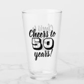 50e geboorte-kaas tot 50 jaar bier/Drink Glas (Voorkant)