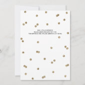 50e Glitter Confetti Surprise Party Invitation Kaart (Achterkant)