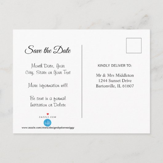 50e Gold Glitter-Jubileum - Bewaar de datum Aankondigingskaart (Achterkant)