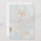 50e Gold Glitter Wedding Jubileum Elegant Chic Kaart (Achterkant)