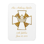 50e Golden Jubilee Priest Ordination Jubileum Magneet (Verticaal)