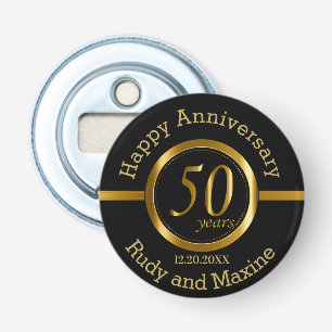 50e Golden Jubileum Design Button Flesopener