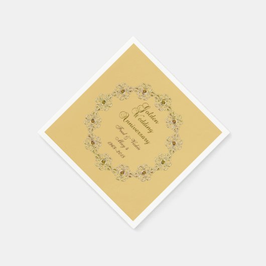 50e Golden Jubileum Servetten (Hoek)