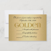 50e Golden Wedding Annivsersary Party RSVP (Achterkant)