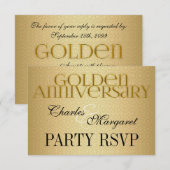 50e Golden Wedding Annivsersary Party RSVP (Voorkant / Achterkant)