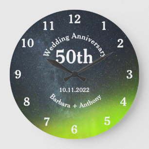 50e Golden Wedding Jubileum Aurora Borealis La Grote Klok