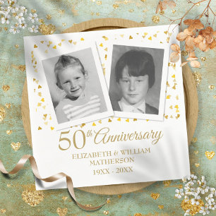 50e Golden Wedding Jubileum Childhood Foto's Servet