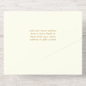 50e Golden Wedding Jubileum Echte Folie geperst All In One Uitnodiging (Achterzijde)