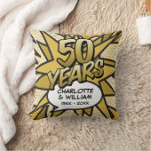 50e Golden Wedding Jubileum Fun Comic Book Kussen (Deken)