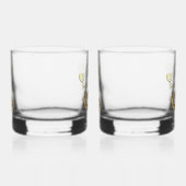 50e Golden Wedding Jubileum Gift Whisky Glas (Rechts)