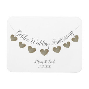 50e Golden Wedding Jubileum mum & dad Magneet