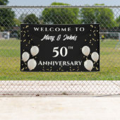 50e Golden Wedding Jubileum, naam Spandoek (Insitu)