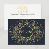 50e Golden Wedding Jubileum RSVP (Voorkant / Achterkant)