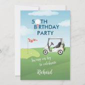 50E GOLFVERJAARDAG MET T-SHIRT KAART (Achterkant)