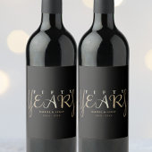 50e gouden bruiloft Jubileum cadeau Wijn Etiket