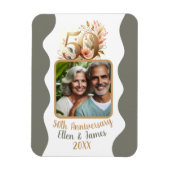 50e gouden bruiloft Jubileum foto Keepsake Magneet (Verticaal)