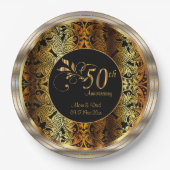 50e gouden bruiloft / Jubileum Papieren Bordje (Voorkant)