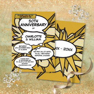 50e gouden huwelijksjubileum stripboek Pop Kaart